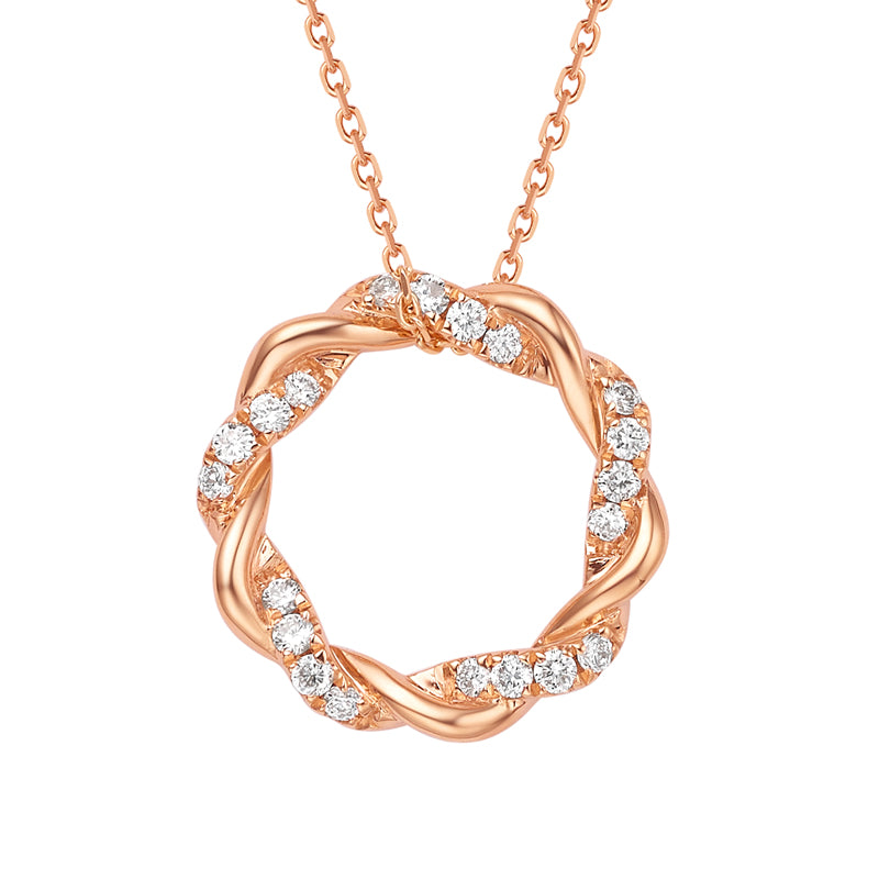 18K Gold La fleur Diamond Necklace