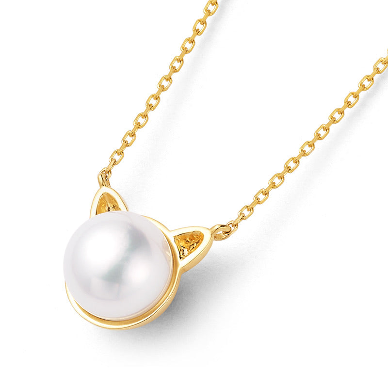 18K Gold Akoya Pearl Necklace