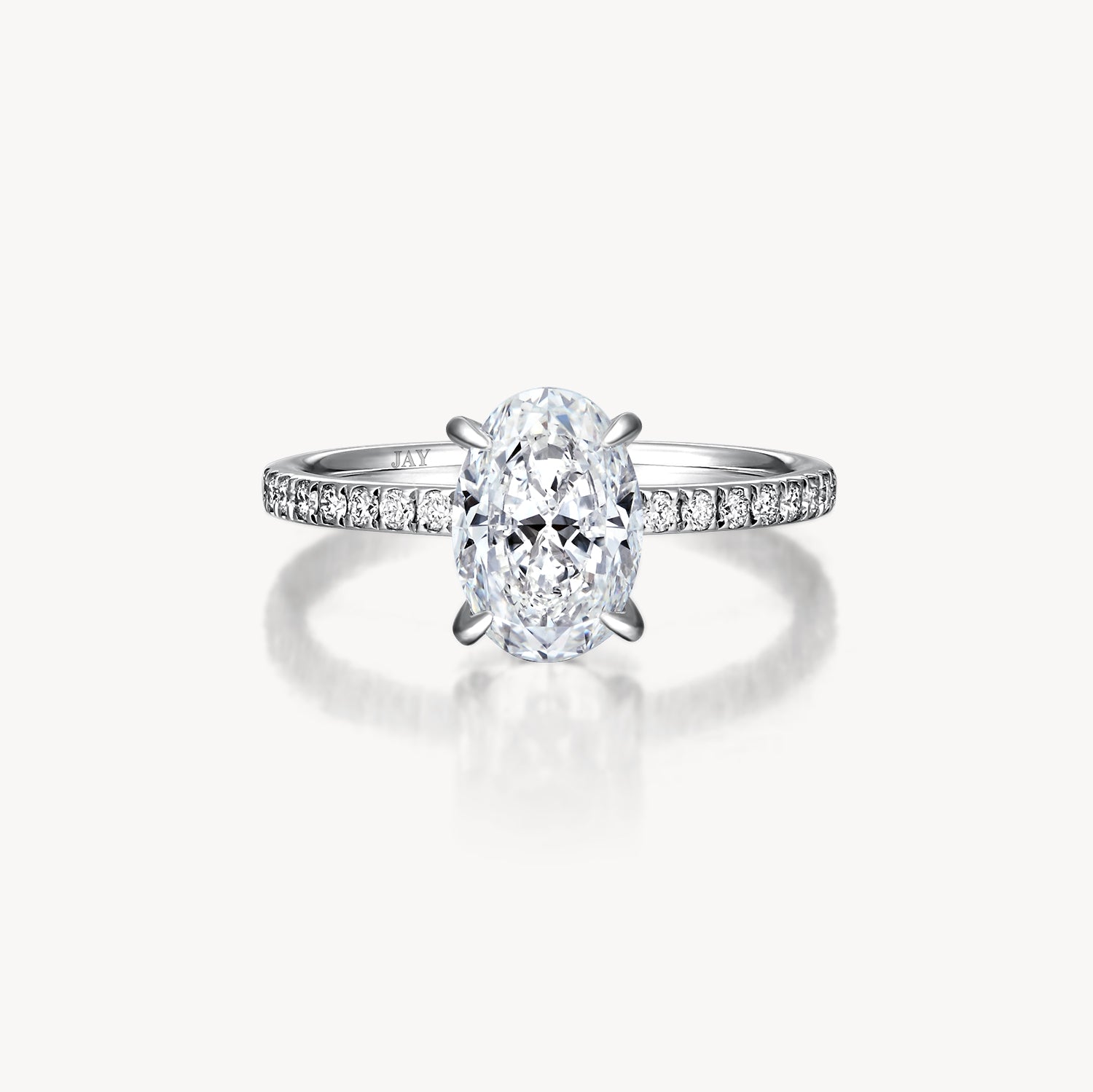 18K Gold/Platinum Pave Setting Diamond Ring Setting