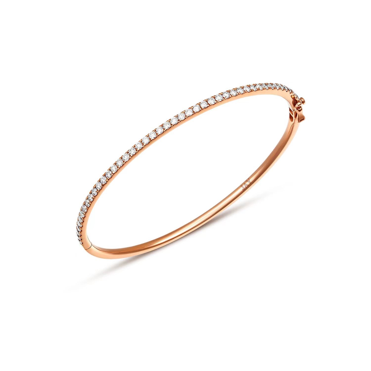 18K Gold Diamond Eternity Bangle