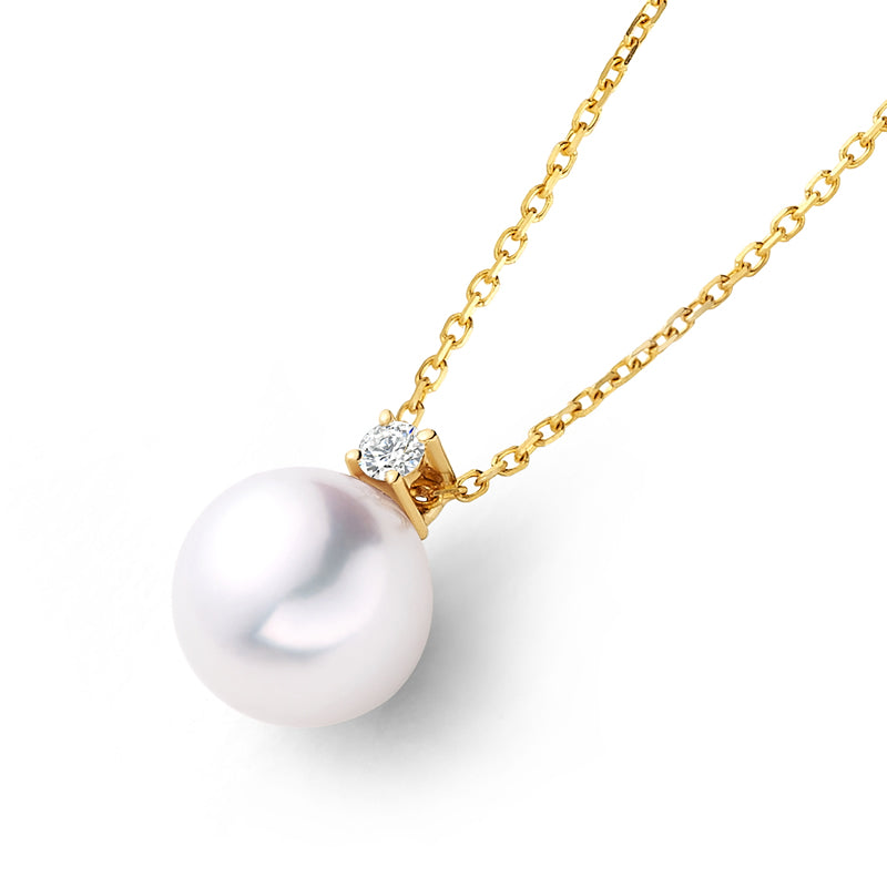 18K Gold Akoya Pearl Pendant