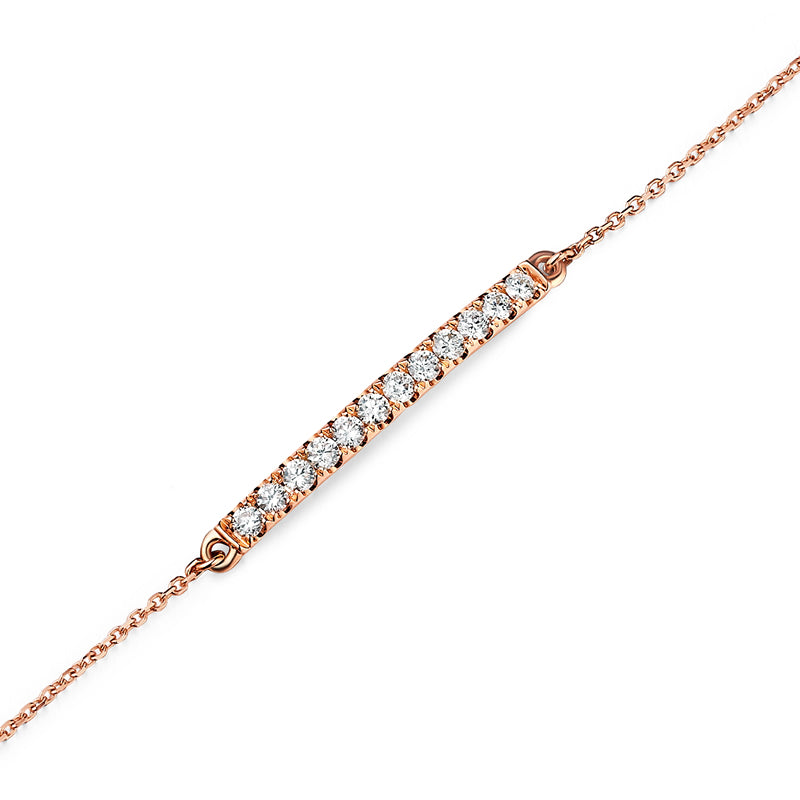 18K Gold Pave Setting Diamond Bracelet