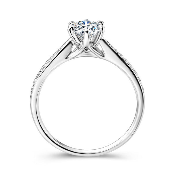 18K Gold/Platinum Channel Diamond Ring Setting