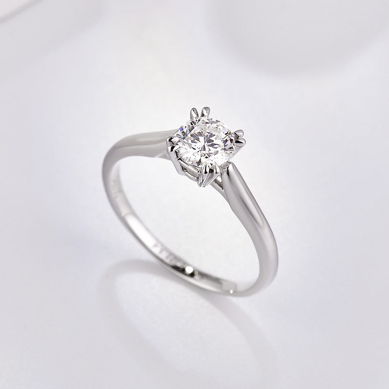 18K Gold/Platinum Petite Diamond Ring Setting