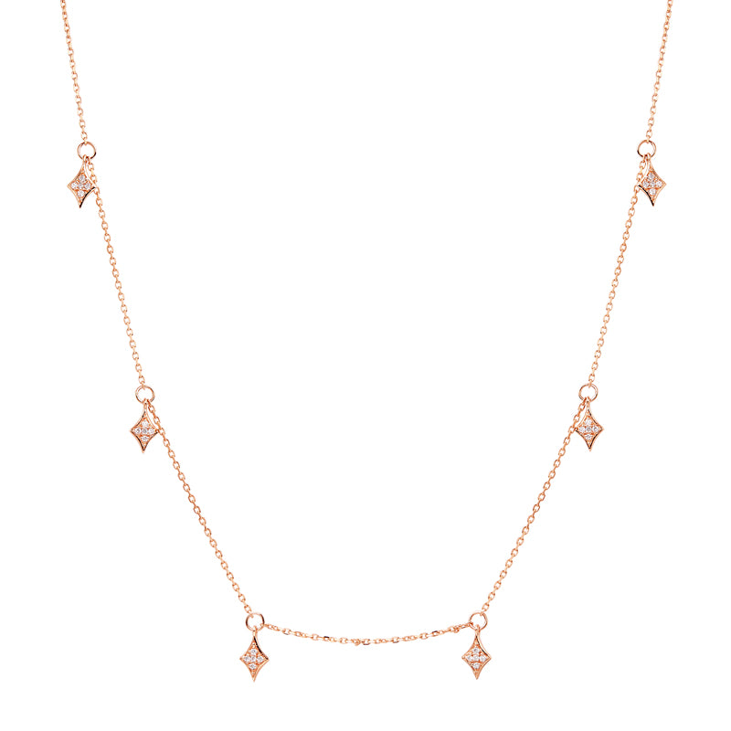 18K Gold "STARS" Diamond Necklace