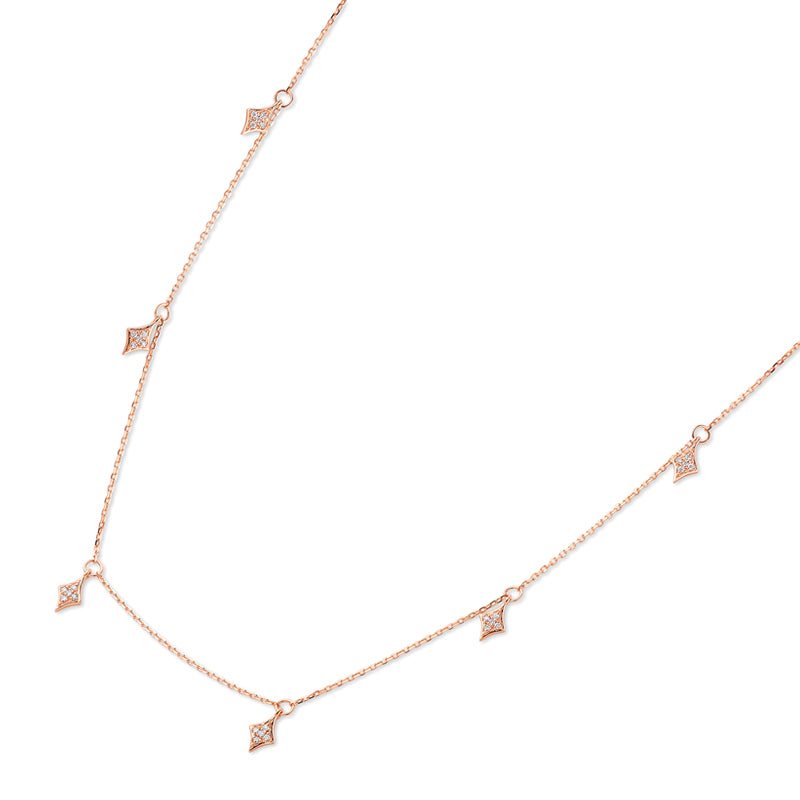 18K Gold "STARS" Diamond Necklace