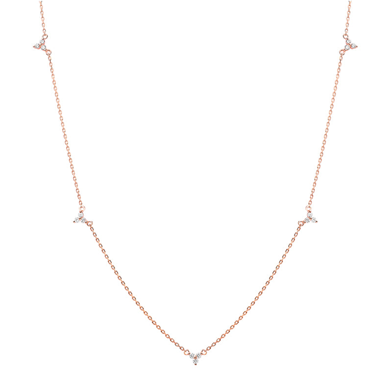 18K Gold "Clover" Diamond Necklace