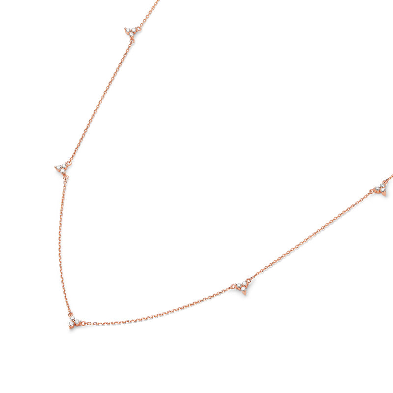 18K Gold "Clover" Diamond Necklace