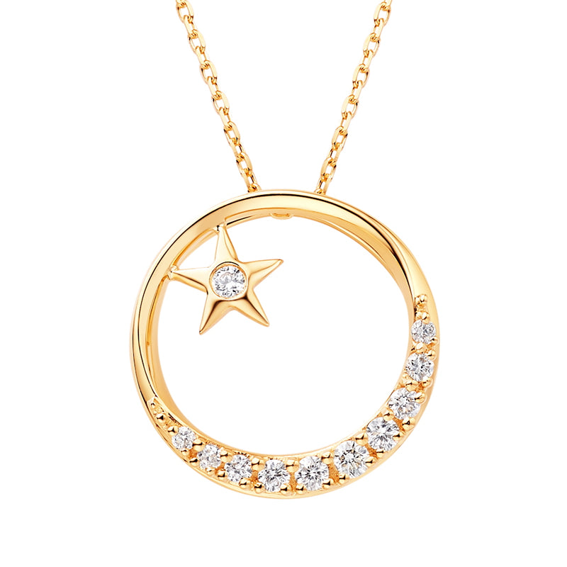 18K Gold "STARRY" Diamond Necklace