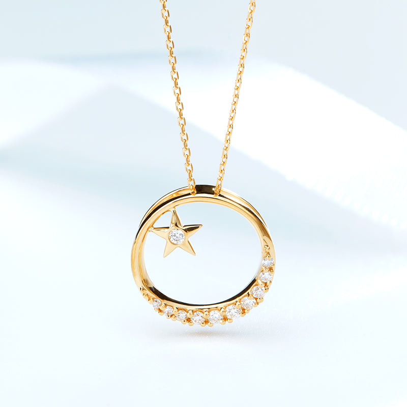 18K Gold "STARRY" Diamond Necklace