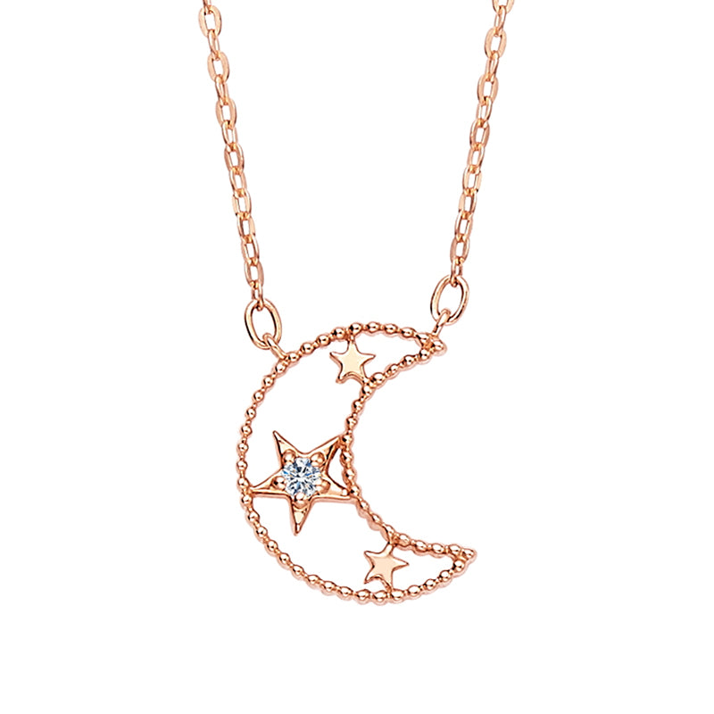 18K Gold "Moonstar" Diamond Necklace