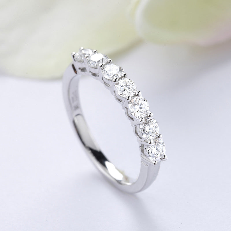 18K Gold Diamond/Platinum Eternity Ring