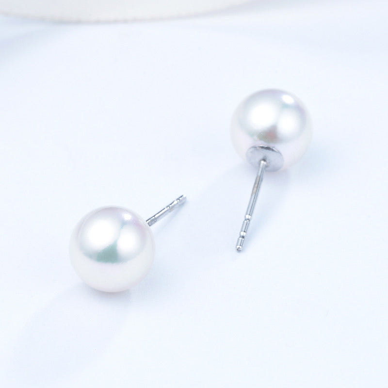 18K Gold Akoya Pearl Earrings