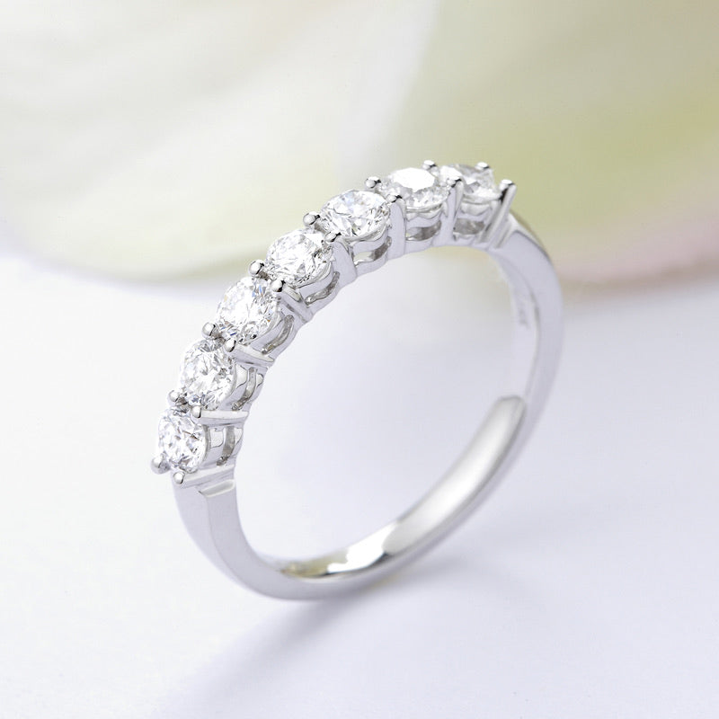 18K Gold Diamond/Platinum Eternity Ring