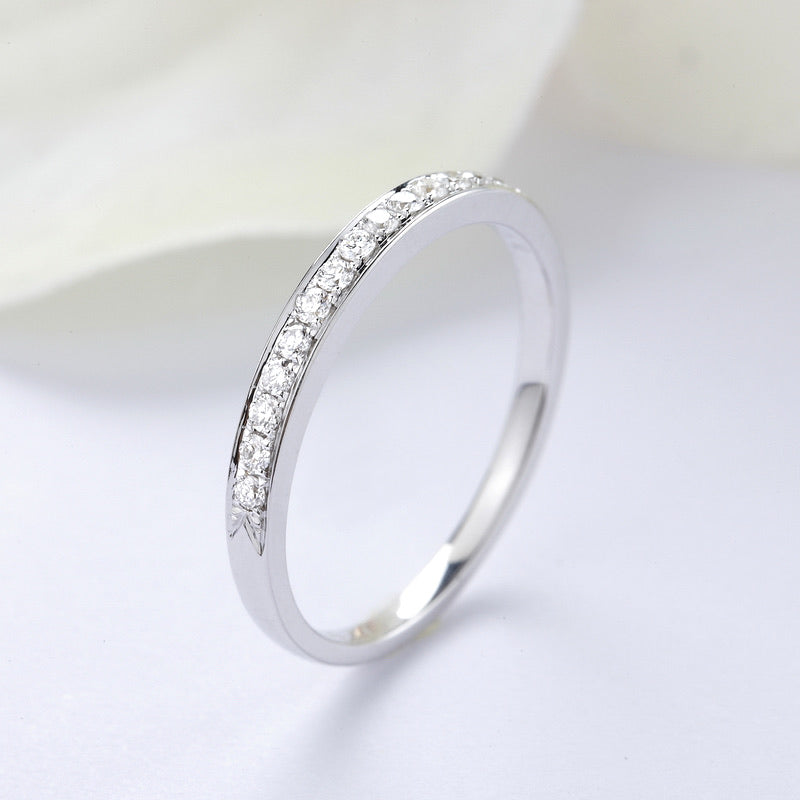 18K Gold Channel Setting Diamond Eternity Ring