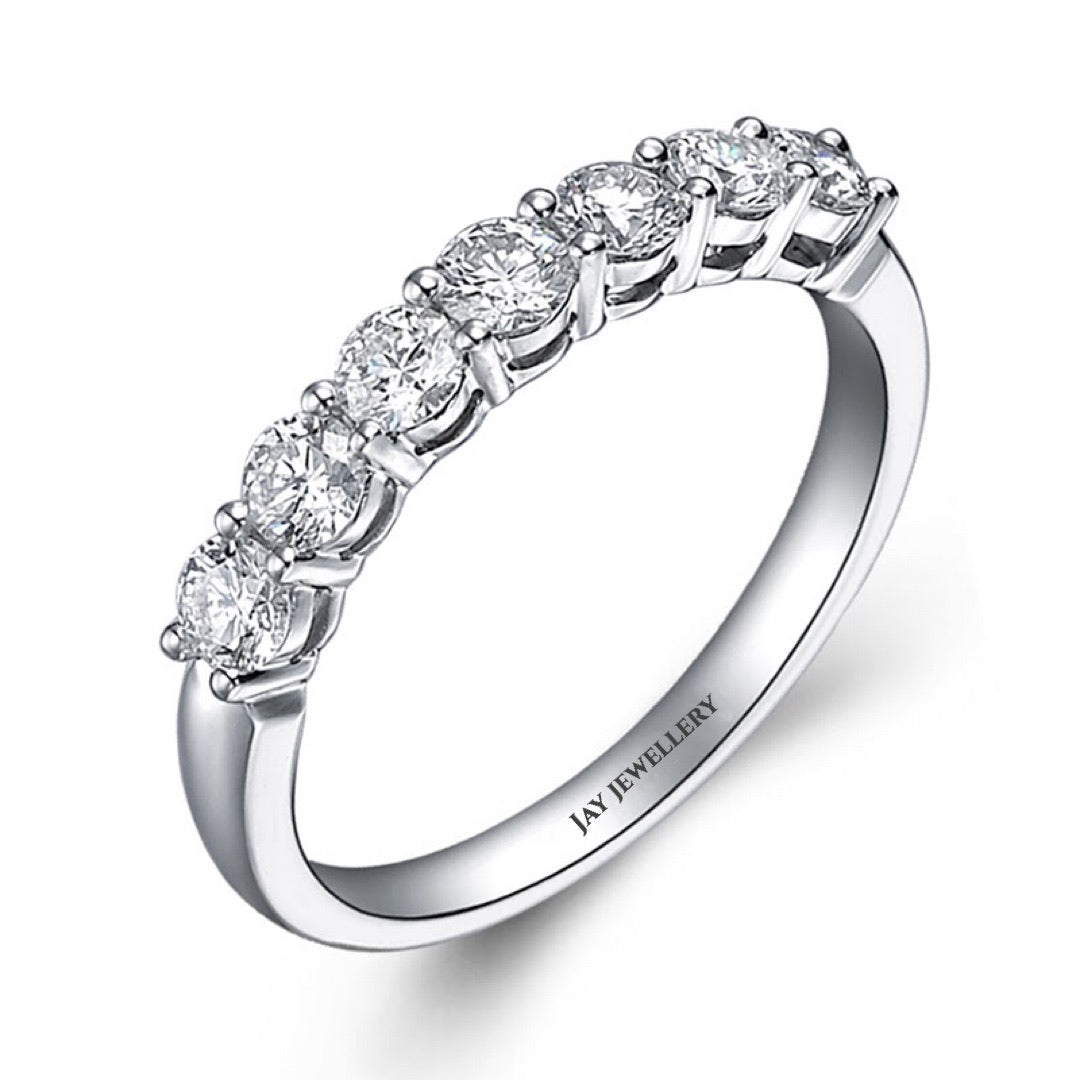 18K Gold Diamond/Platinum Eternity Ring