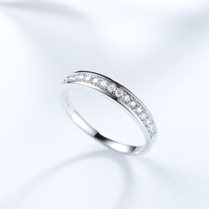 18K Gold/Platinum Channel Setting Diamond Eternity Ring